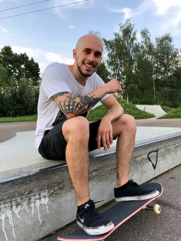 Skater und Crew im Skatepark Burgau, Foto 1